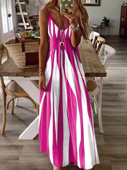 A-line dress with spaghetti straps