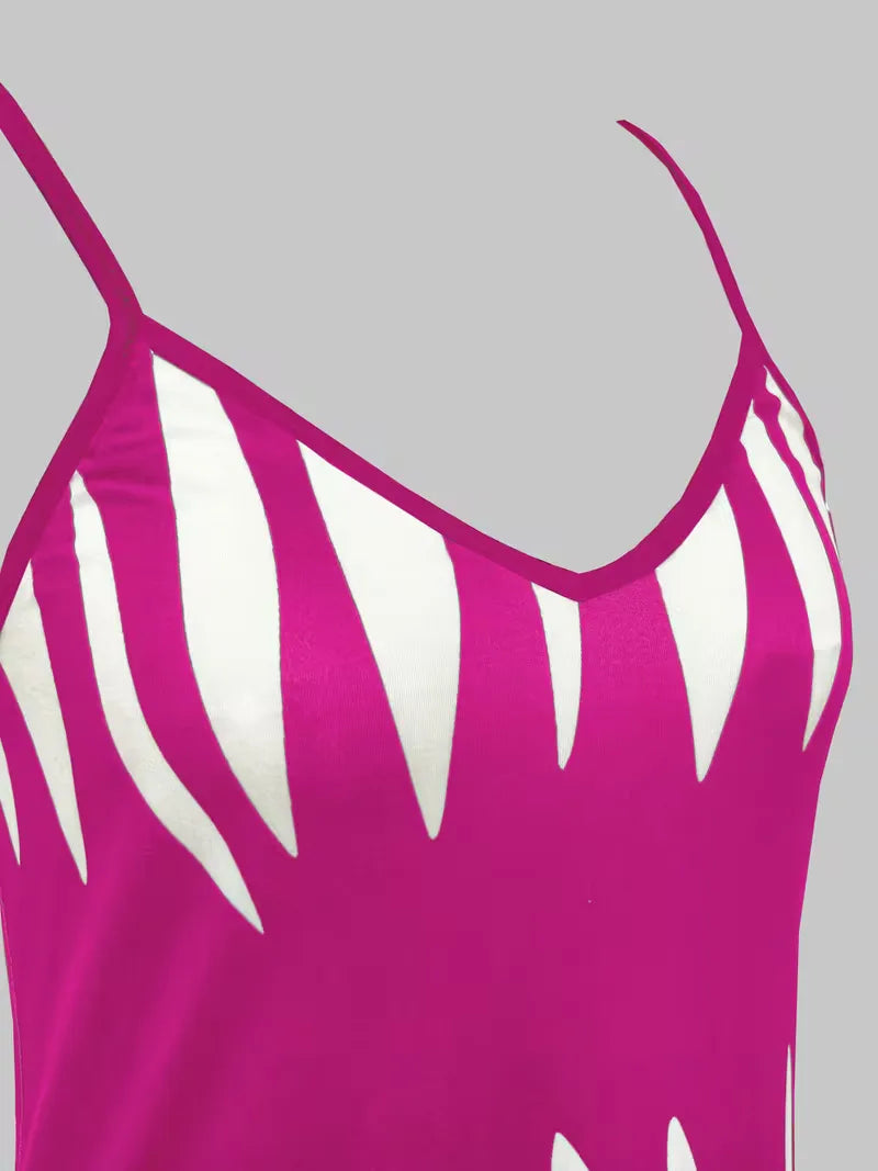 A-line dress with spaghetti straps