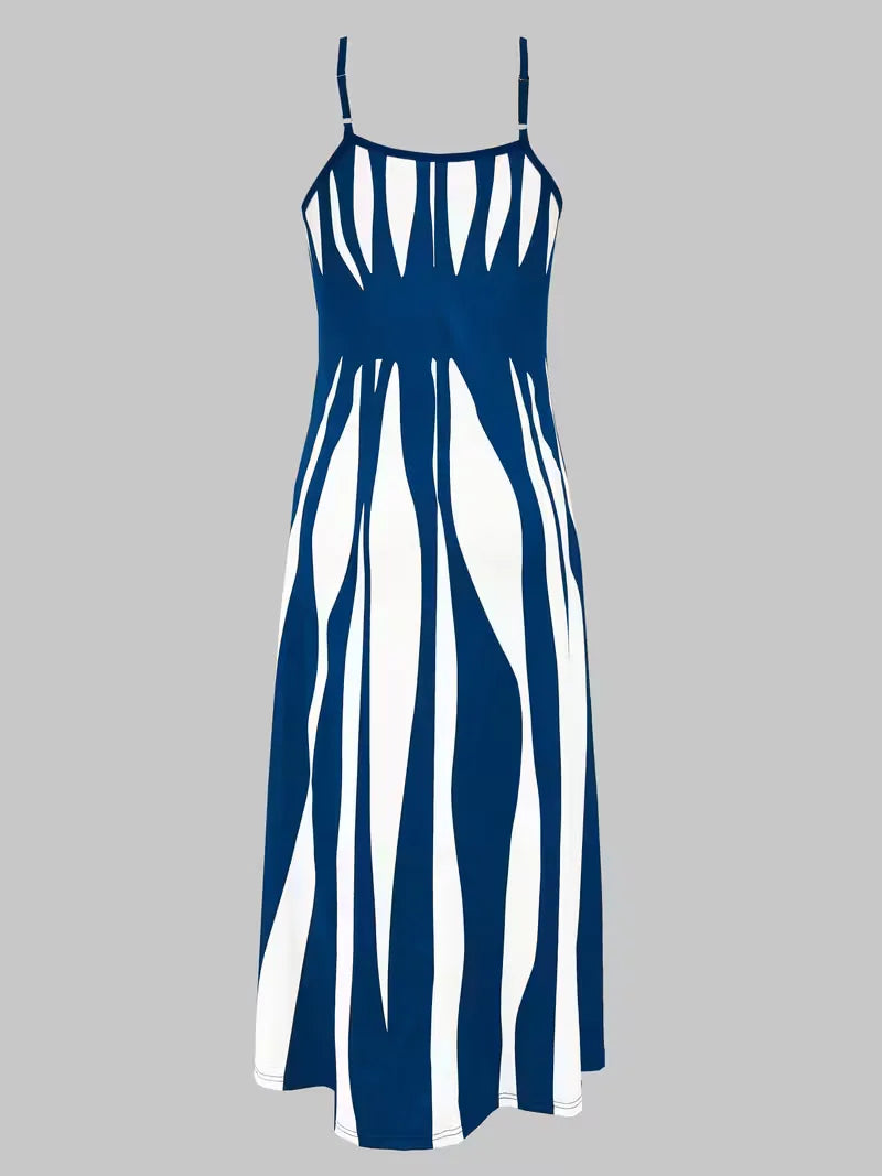 A-line dress with spaghetti straps