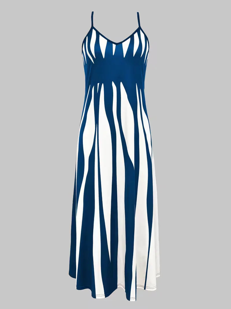 A-line dress with spaghetti straps