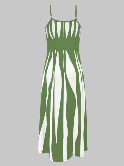 A-line dress with spaghetti straps