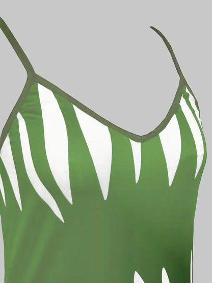 A-line dress with spaghetti straps