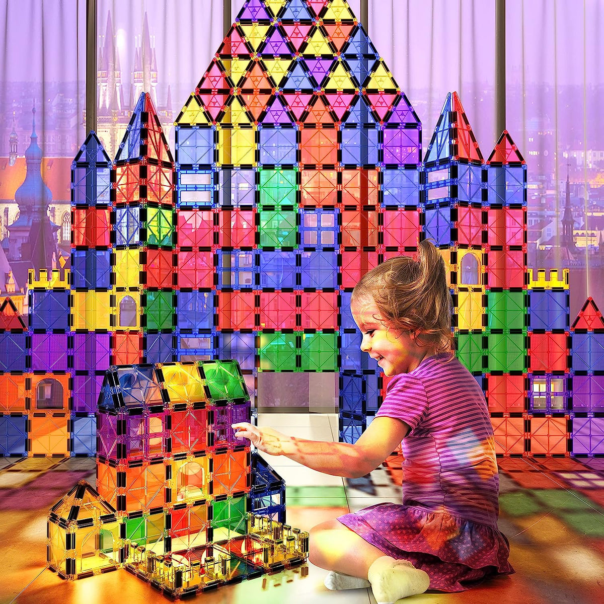 Montessori Magnetic Tiles - Creative Building - Endless Fun