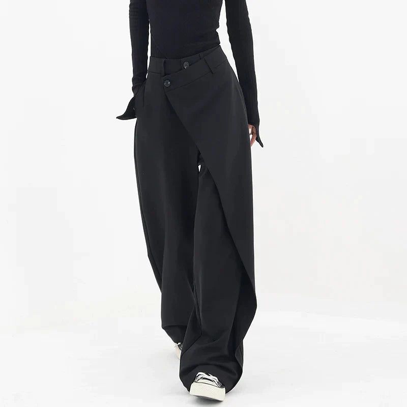 Lorry - Asymmetrical Baggy Women's Trousers