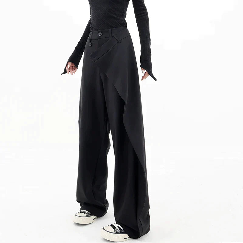 Lorry - Asymmetrical Baggy Women's Trousers