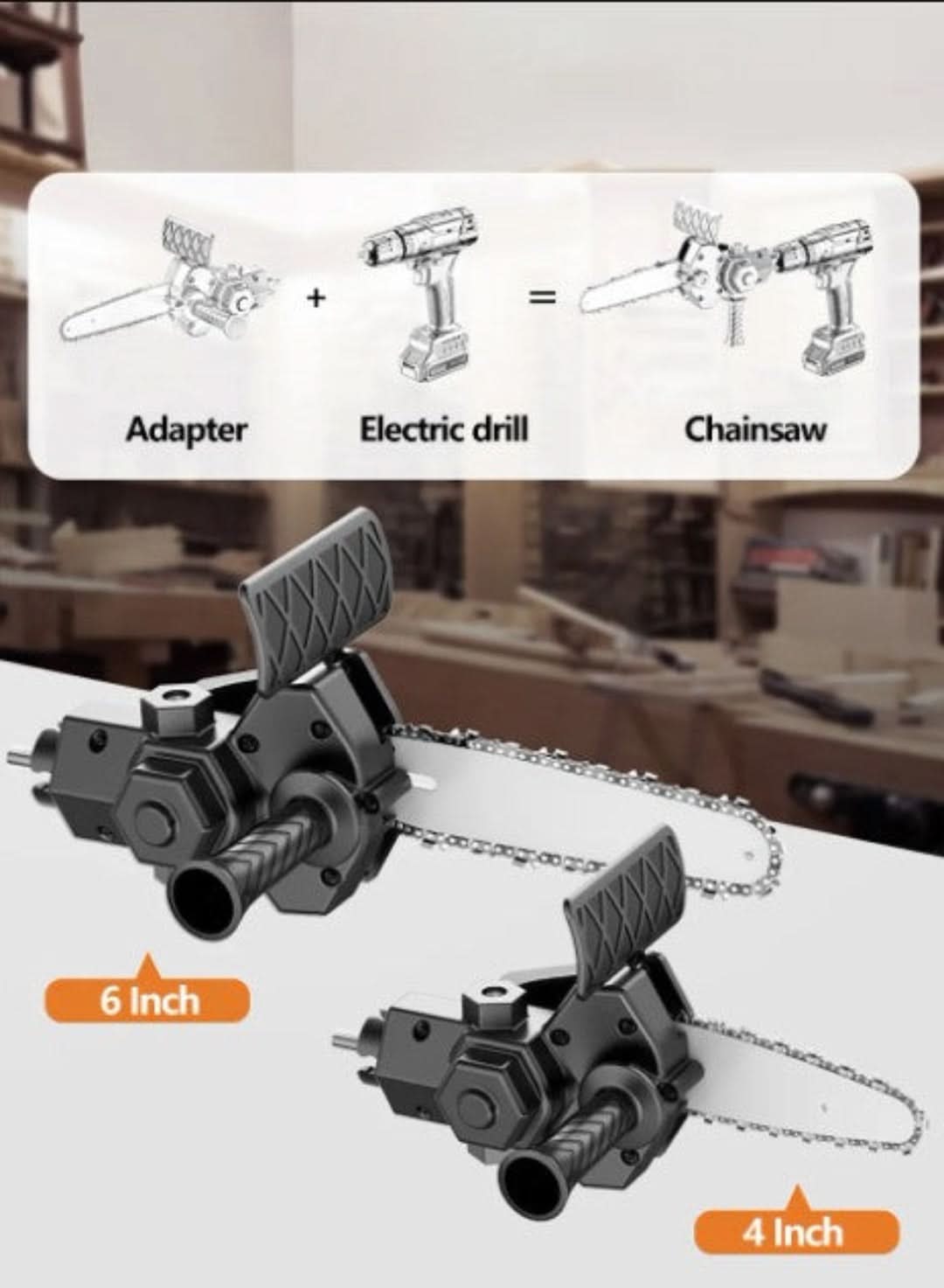 Drill Attachment - Chainsaw