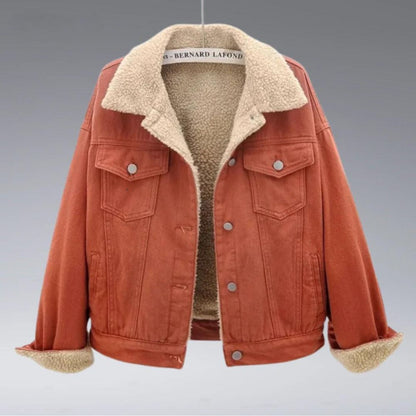 Karrigan - Warm sherpa-lined jacket with double chest pockets
