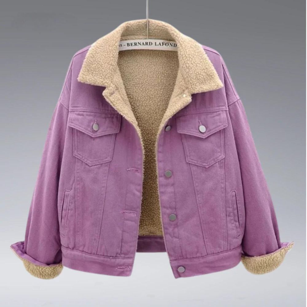 Karrigan - Warm sherpa-lined jacket with double chest pockets
