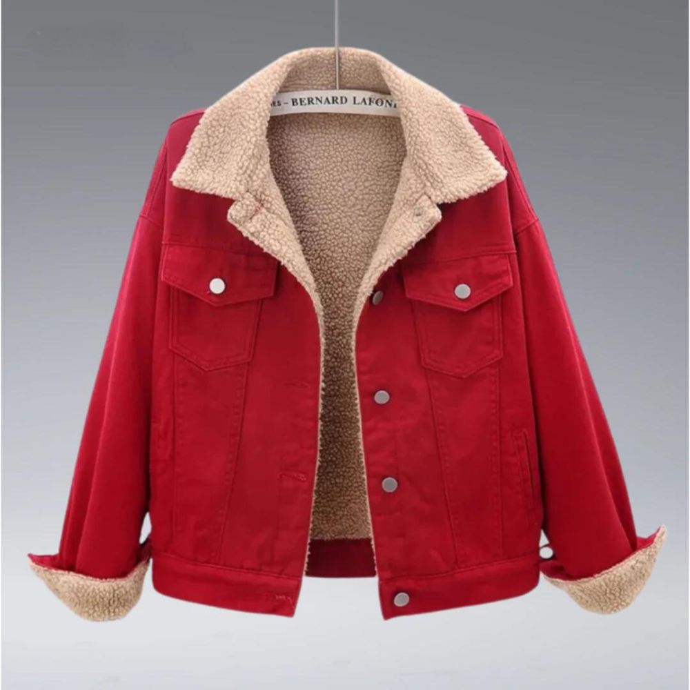 Karrigan - Warm sherpa-lined jacket with double chest pockets
