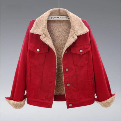 Karrigan - Warm sherpa-lined jacket with double chest pockets