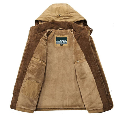 Men's Winter Jacket with Fleece Lining and Padding