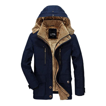 Men's Winter Jacket with Fleece Lining and Padding
