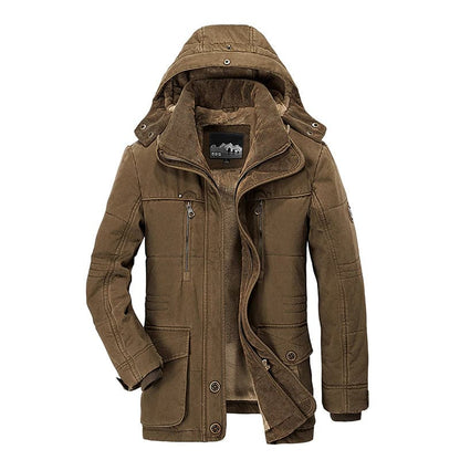 Men's Winter Jacket with Fleece Lining and Padding