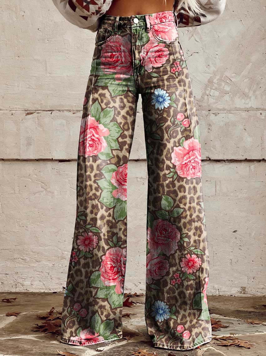 Natalie – Elegant Wide-Leg Ladies' Trousers with Frills