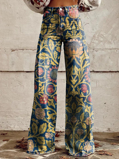 Natalie – Elegant Wide-Leg Ladies' Trousers with Frills