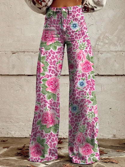 Natalie – Elegant Wide-Leg Ladies' Trousers with Frills