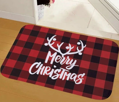 Festlig dørmatte - trå rett inn i julestemningen!