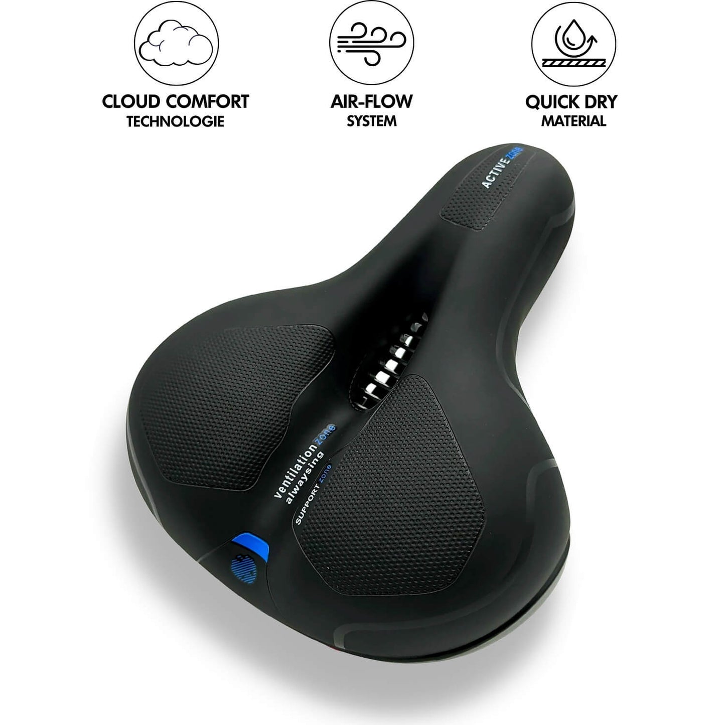 Ademend Bicycle Seat with Shock Absorption for MTB & Road Bikes