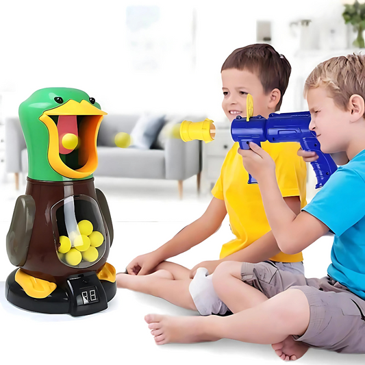 Air-powered soft bullet game