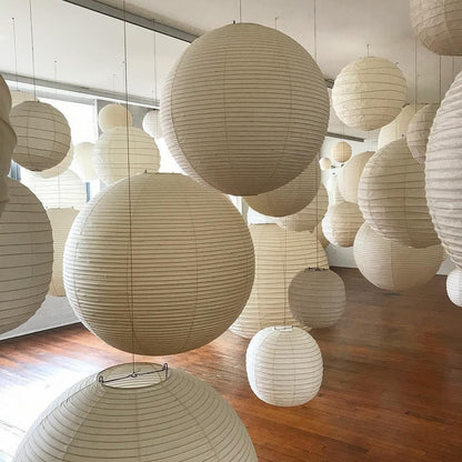Lampă suspendată japoneză Akari – Elegantă și atemporală