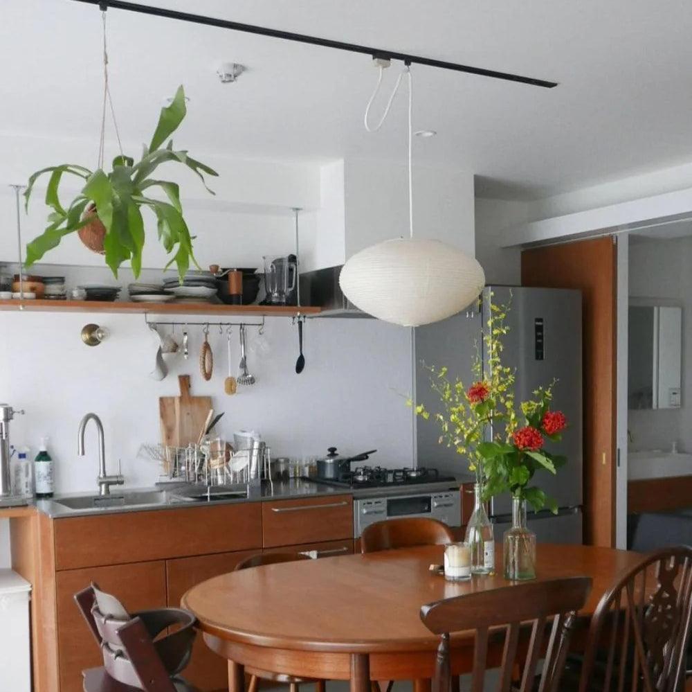 Handgemaakte Akari-hanglamp - elegante sfeerverlichting