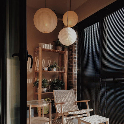 Handgemaakte Akari-hanglamp - elegante sfeerverlichting