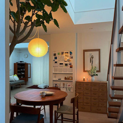 Handgemaakte Akari-hanglamp - elegante sfeerverlichting