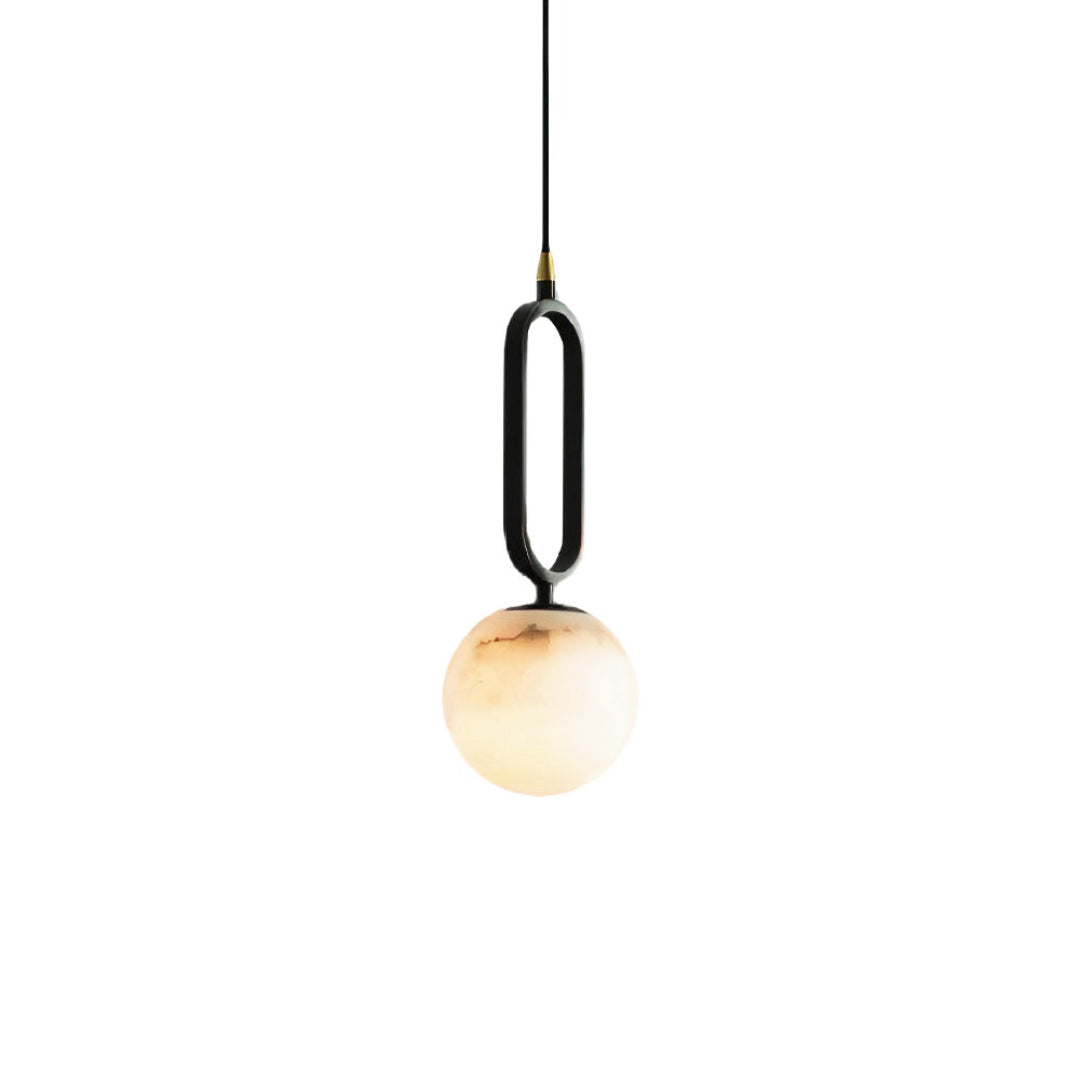 Oval Alabaster Pendant Lamp – Elegant Lighting for Any Space