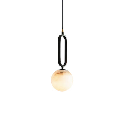 Oval Alabaster Pendant Lamp – Elegant Lighting for Any Space