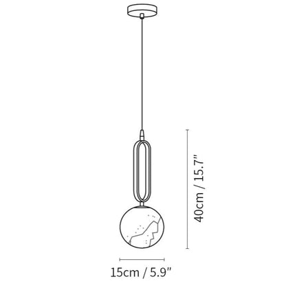 Oval Alabaster Pendant Lamp – Elegant Lighting for Any Space