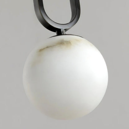 Oval Alabaster Pendant Lamp – Elegant Lighting for Any Space