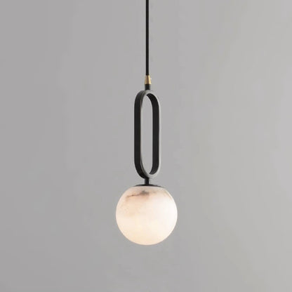 Oval Alabaster Pendant Lamp – Elegant Lighting for Any Space