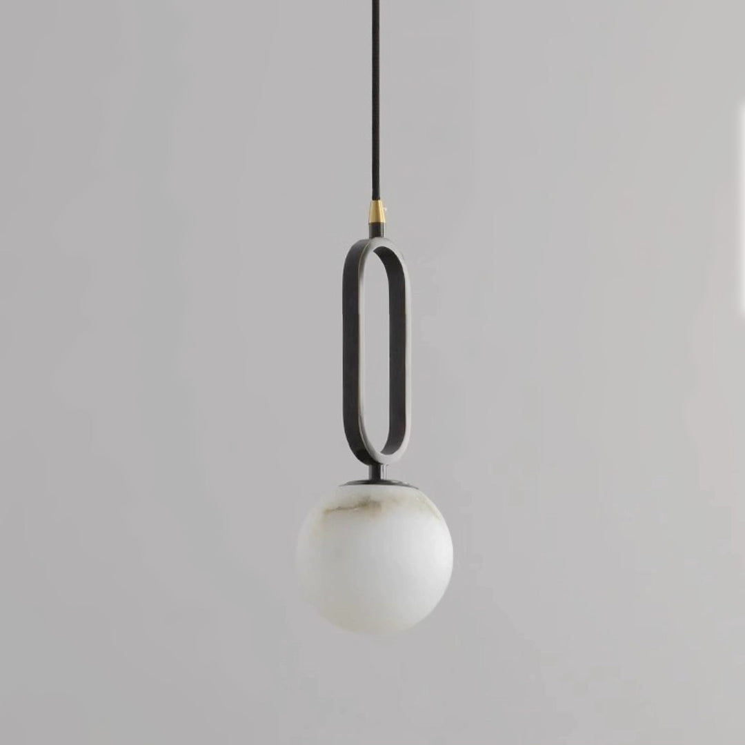 Oval Alabaster Pendant Lamp – Elegant Lighting for Any Space