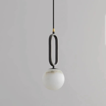 Oval Alabaster Pendant Lamp – Elegant Lighting for Any Space