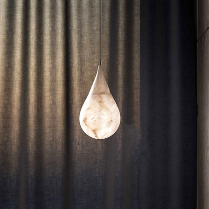 Suspension goutte de pluie Luxe Alabaster - Lustre LED moderne