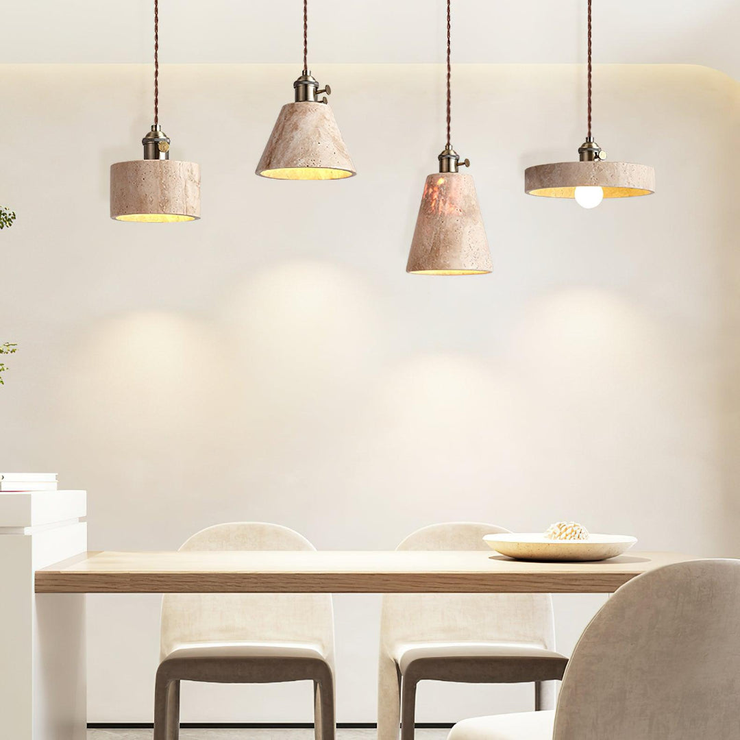 Modern Travertine Pendant Light – Timeless Design for Any Space