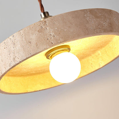 Modern Travertine Pendant Light – Timeless Design for Any Space