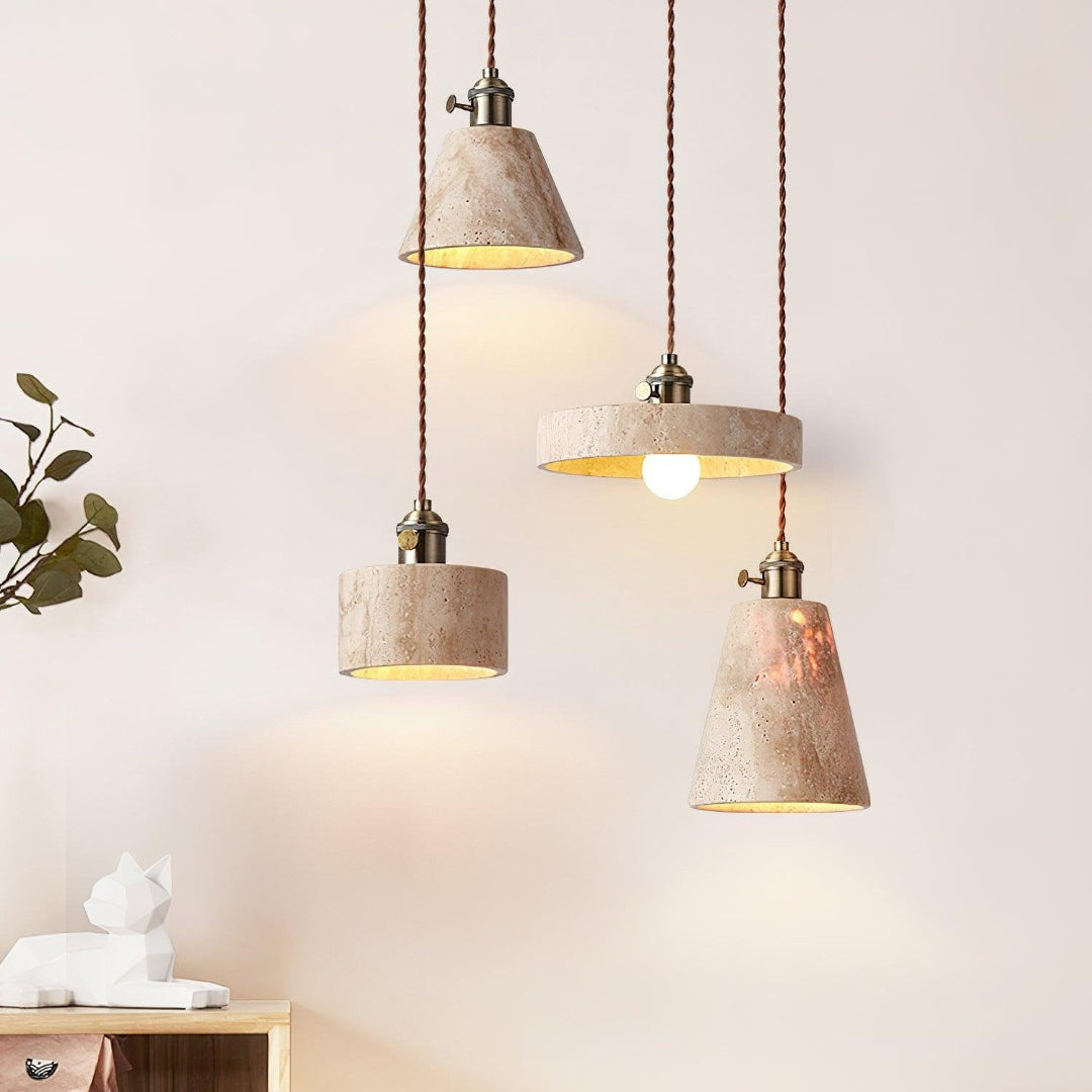 Modern Travertine Pendant Light – Timeless Design for Any Space