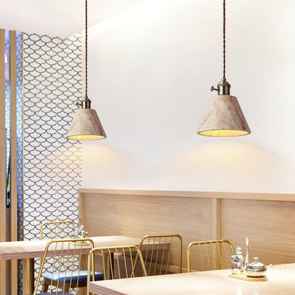 Modern Travertine Pendant Light – Timeless Design for Any Space