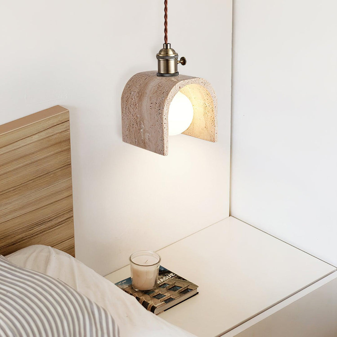 Modern Travertine Pendant Light – Timeless Design for Any Space