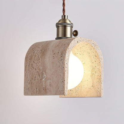 Modern Travertine Pendant Light – Timeless Design for Any Space