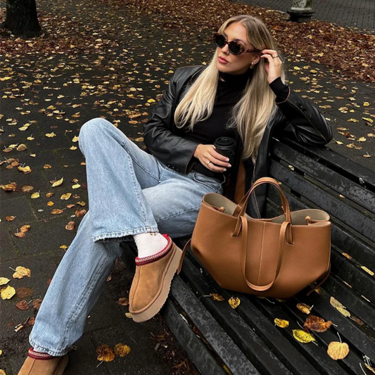 Albina - Stylish Leather Handbag