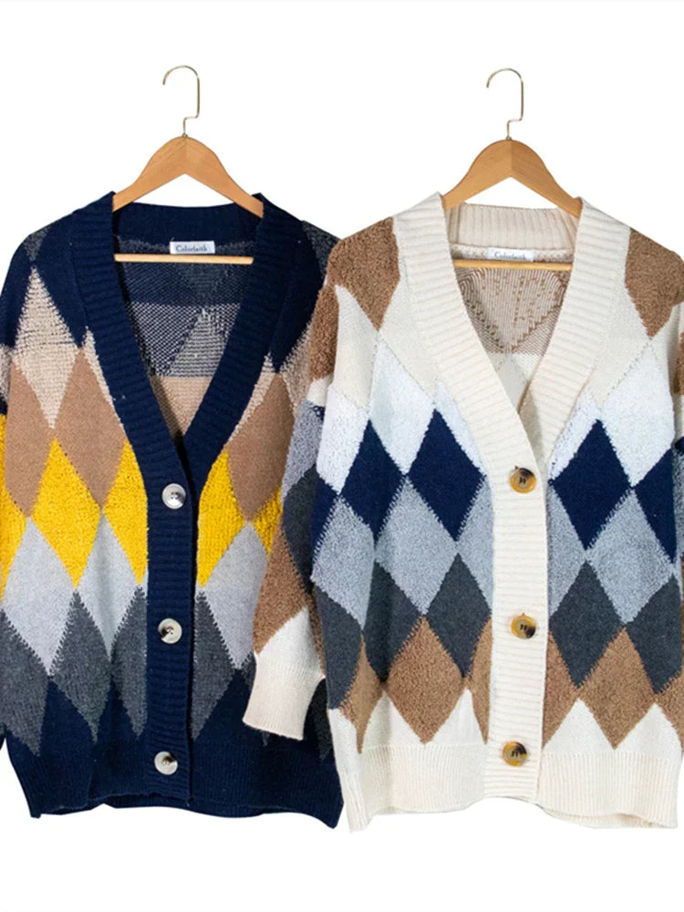 Aleda | Checked Button Vest