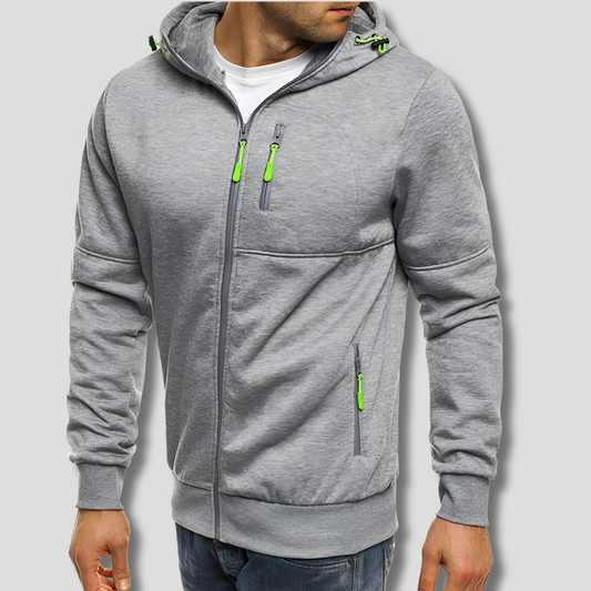 Alessandro – Sudadera cálida con cremallera para hombre