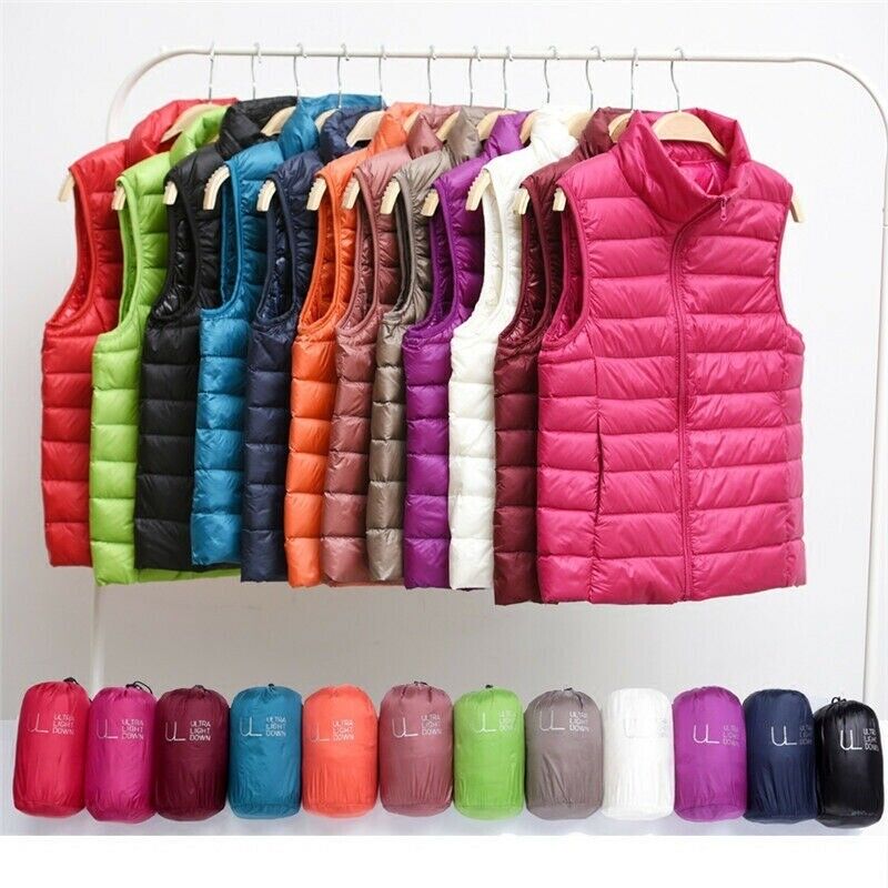 Gilet da donna antivento con cerniera