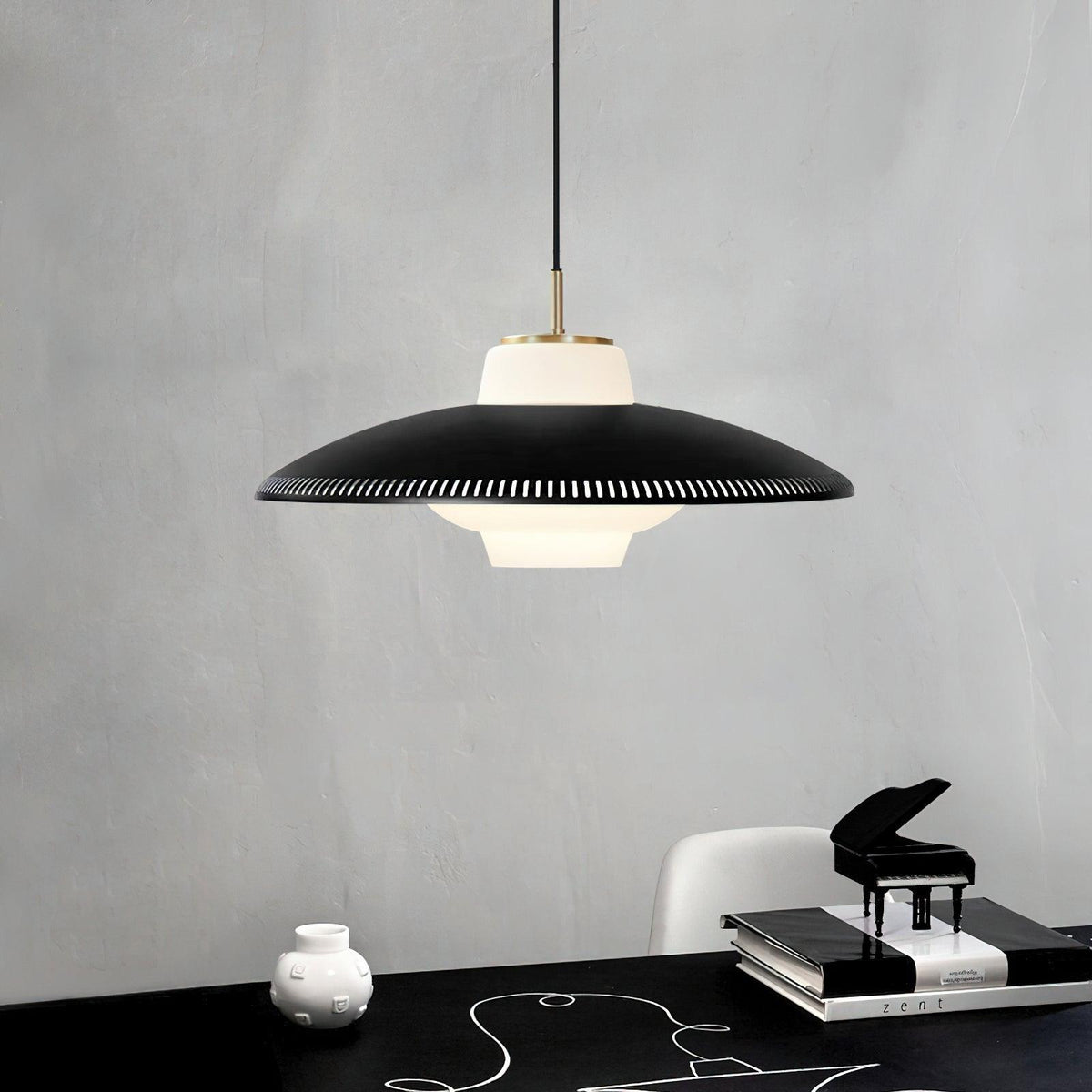 Candeeiro pendente Alien Frisbee - Design moderno e atmosférico