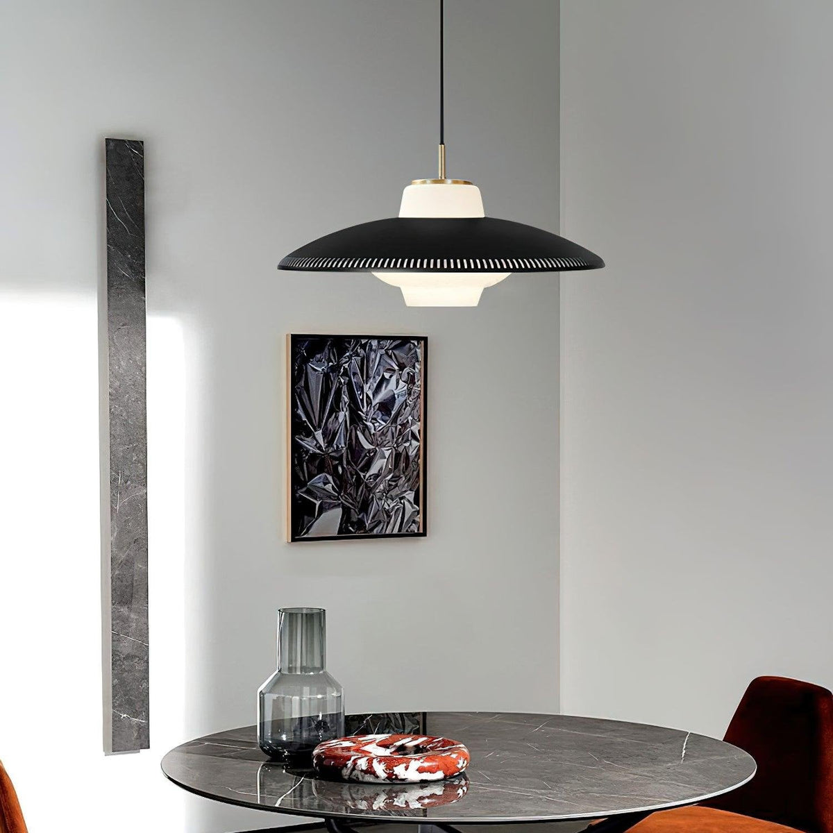 Candeeiro pendente Alien Frisbee - Design moderno e atmosférico