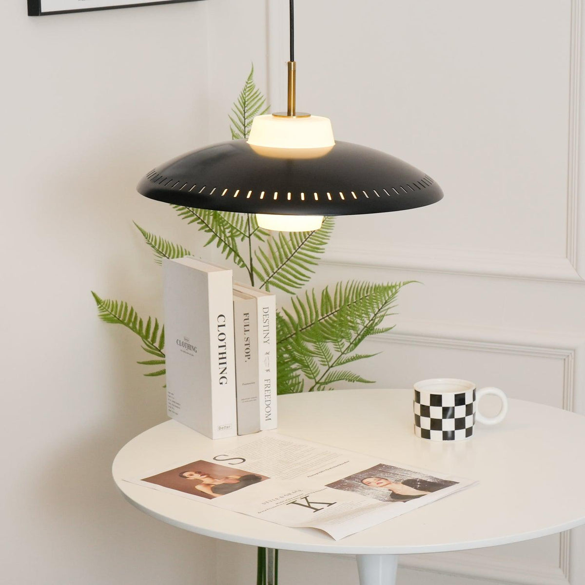 Candeeiro pendente Alien Frisbee - Design moderno e atmosférico
