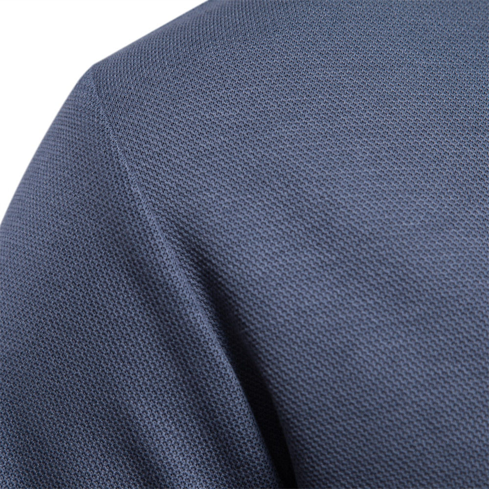 Lässiger Poloshirt-Pullover für Herren – Langarm – Stilvoll und Bequem