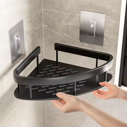 Aluminum Shower Shelf with Self-Adhesive Attachment